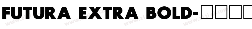 FUTURA EXTRA BOLD字体转换